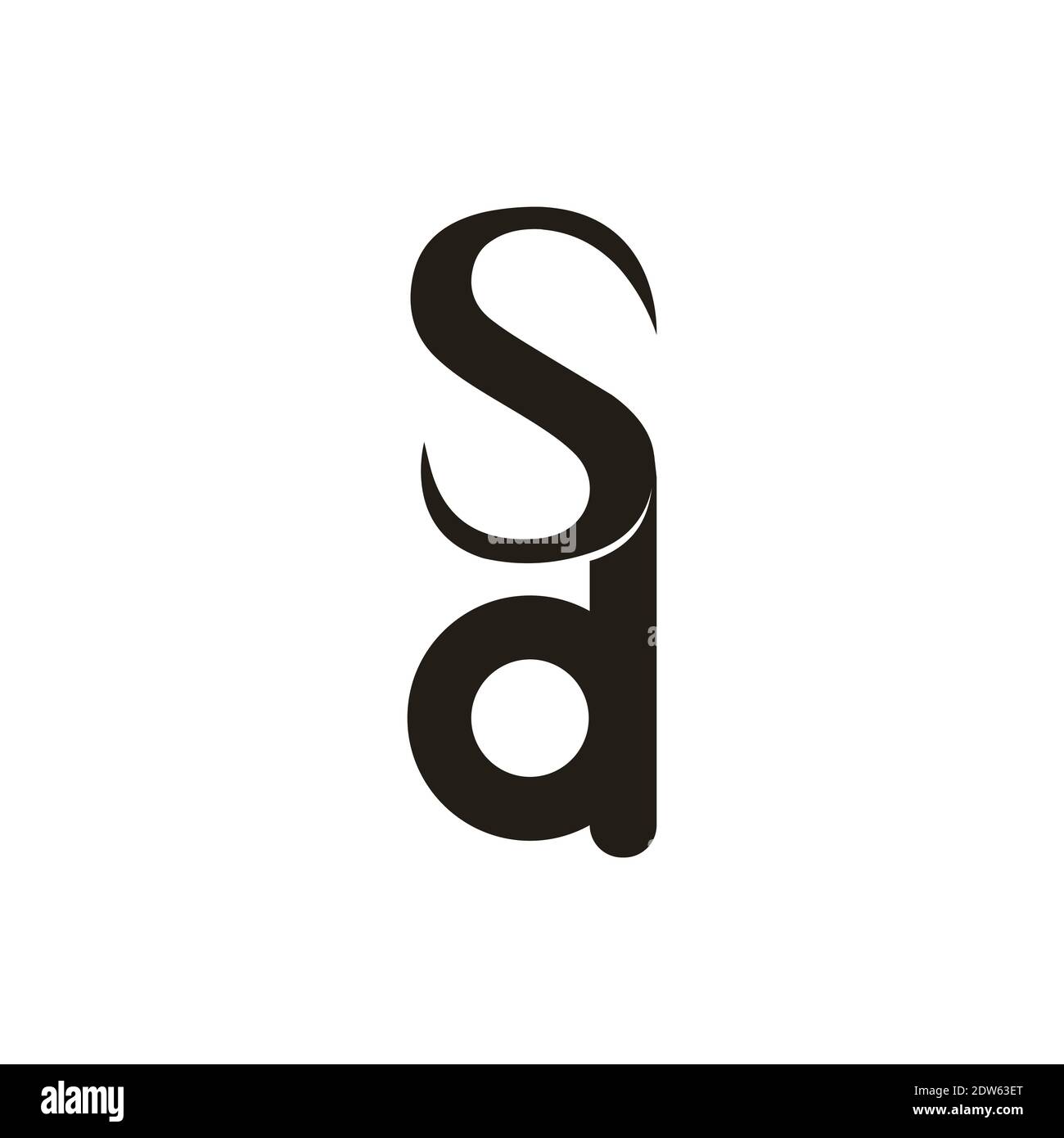 Anfangsbuchstabe ds-Logo oder sd-Logo-Vektor-Design-Vorlage Stock Vektor