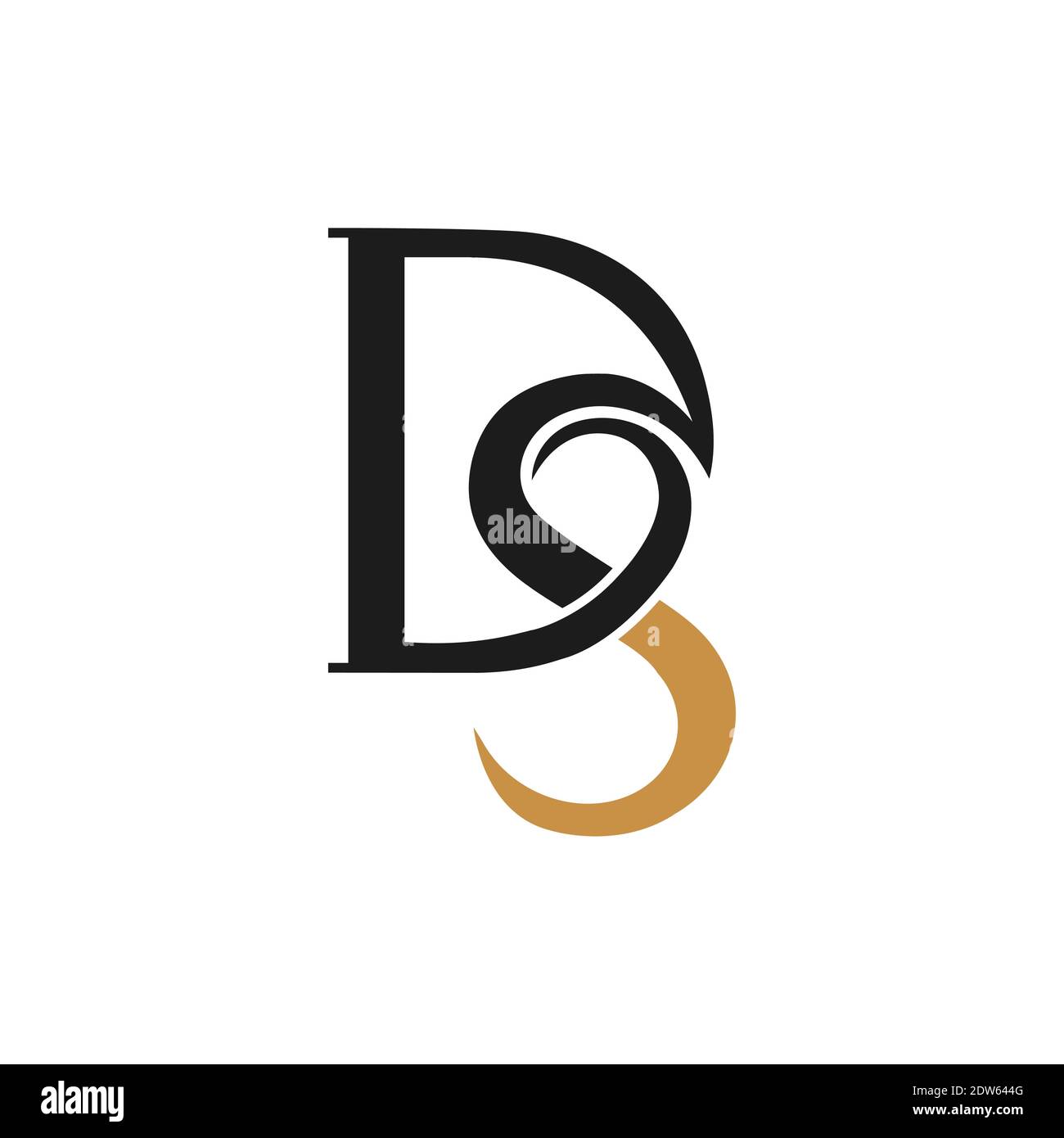 Anfangsbuchstabe ds-Logo oder sd-Logo-Vektor-Design-Vorlage Stock Vektor