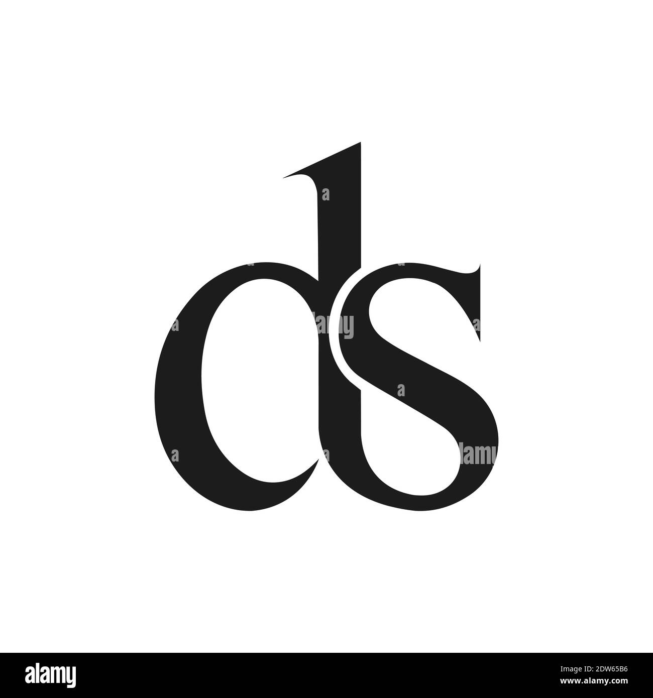Anfangsbuchstabe ds-Logo oder sd-Logo-Vektor-Design-Vorlage Stock Vektor