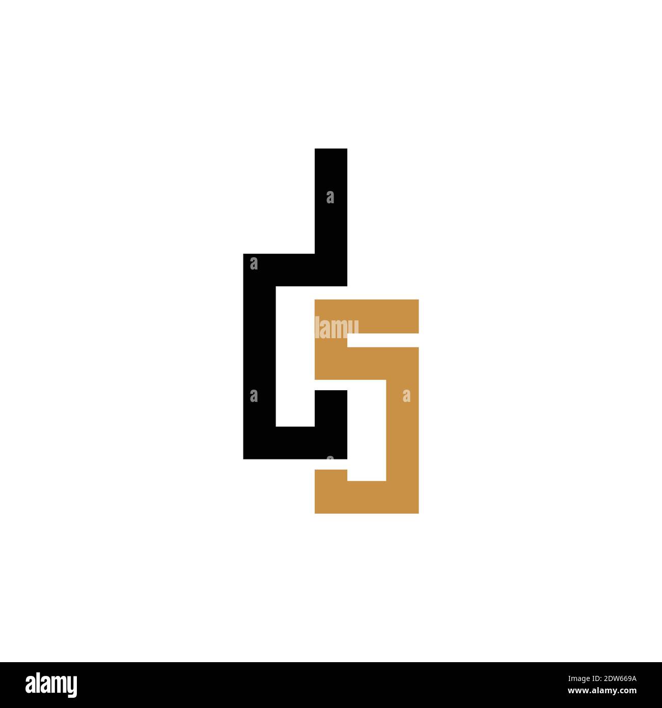 Anfangsbuchstabe ds-Logo oder sd-Logo-Vektor-Design-Vorlage Stock Vektor