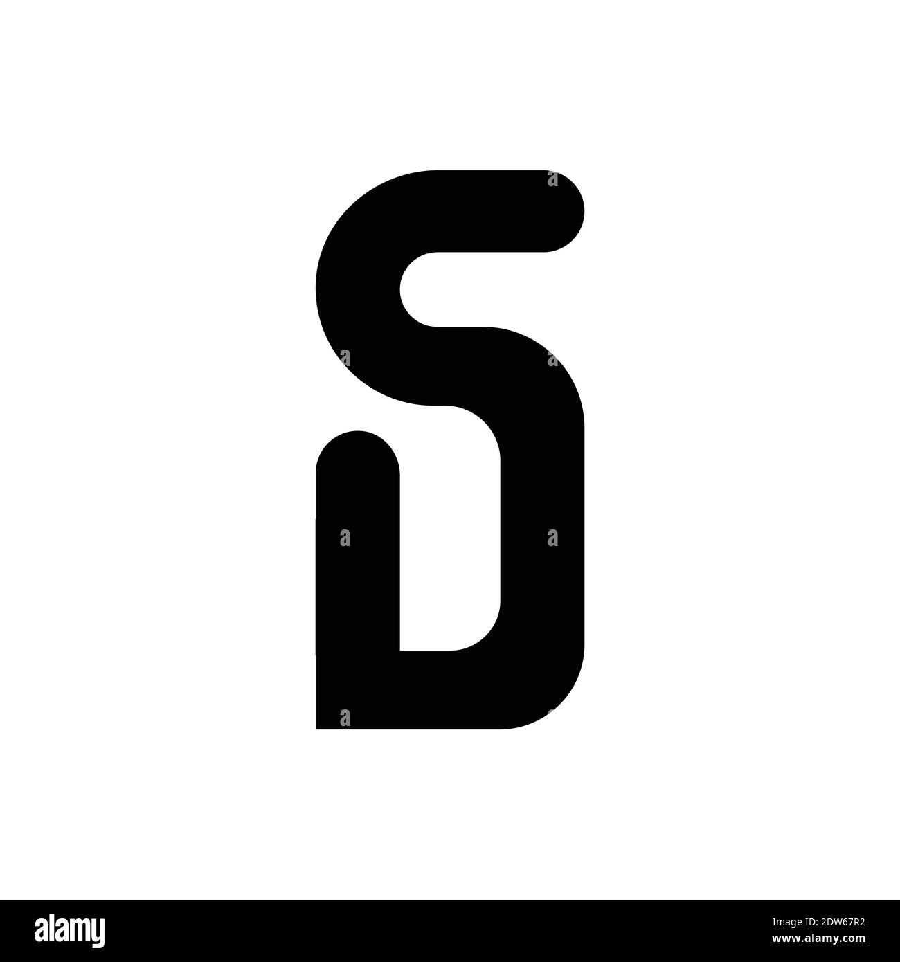 Anfangsbuchstabe ds-Logo oder sd-Logo-Vektor-Design-Vorlage Stock Vektor