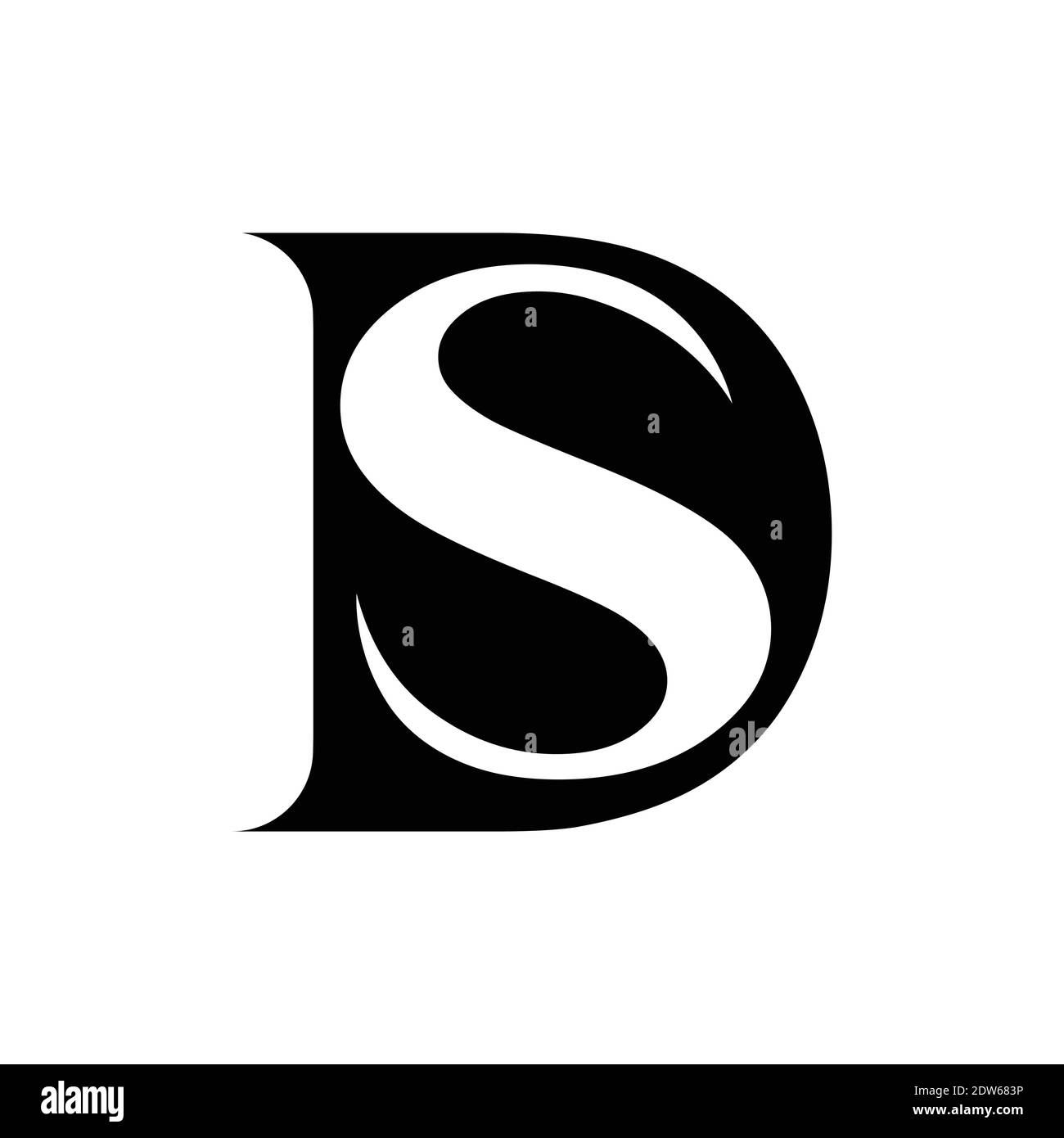 Anfangsbuchstabe ds-Logo oder sd-Logo-Vektor-Design-Vorlage Stock Vektor