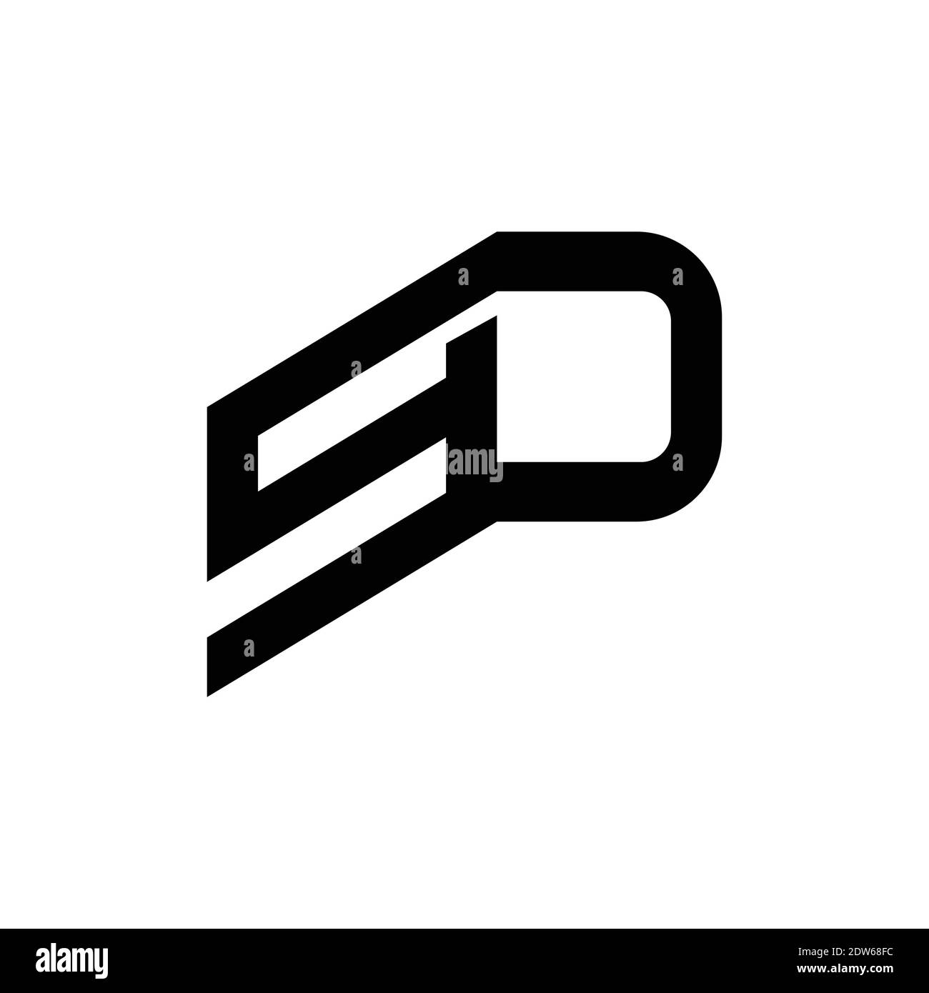 Anfangsbuchstabe ds-Logo oder sd-Logo-Vektor-Design-Vorlage Stock Vektor