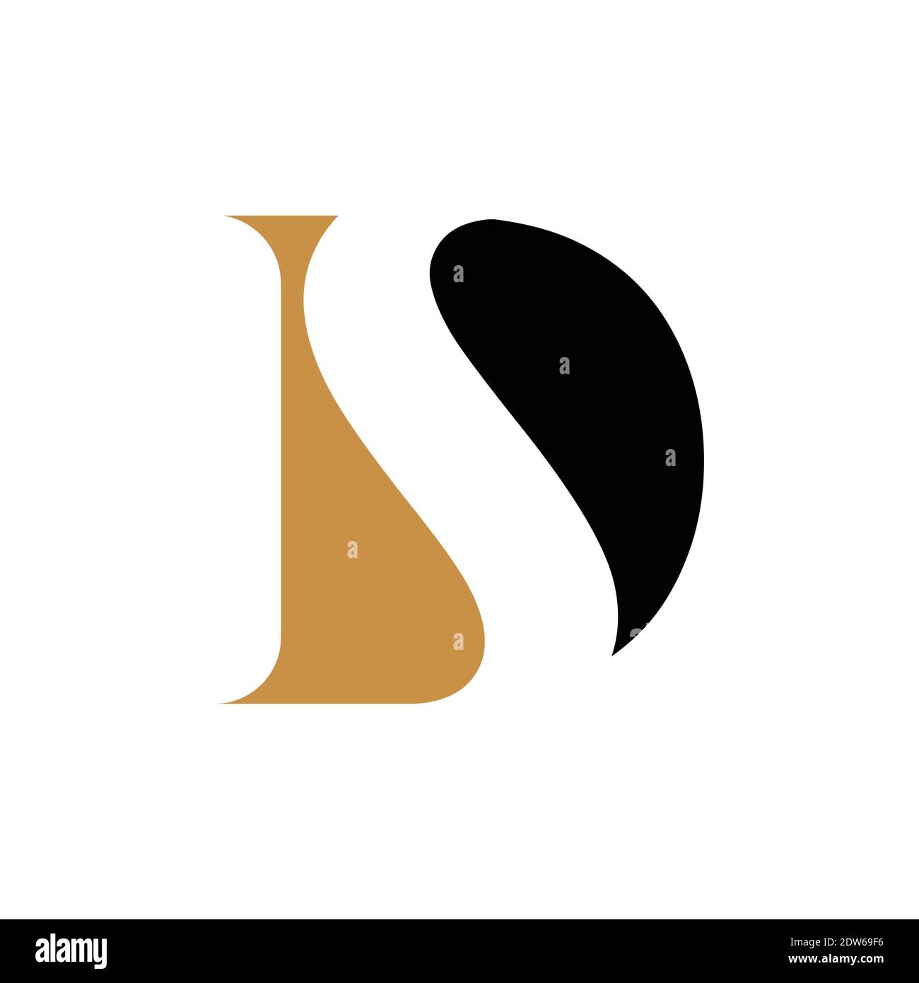 Anfangsbuchstabe ds-Logo oder sd-Logo-Vektor-Design-Vorlage Stock Vektor