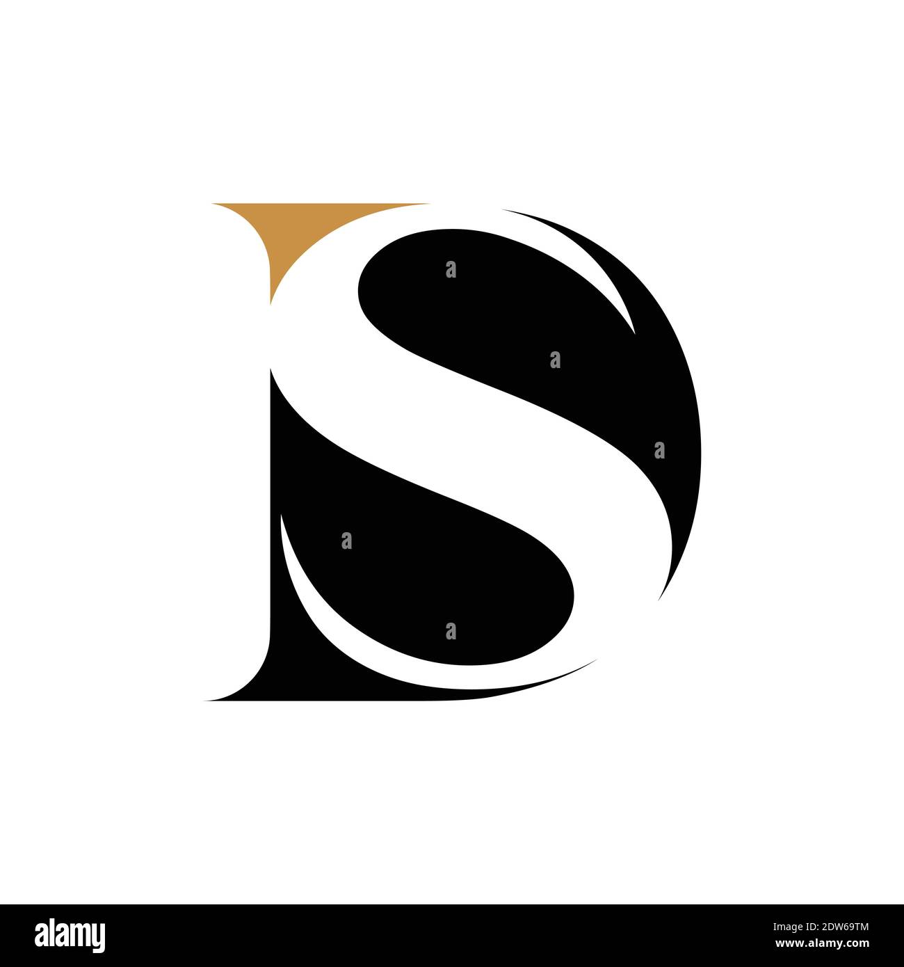 Anfangsbuchstabe ds-Logo oder sd-Logo-Vektor-Design-Vorlage Stock Vektor