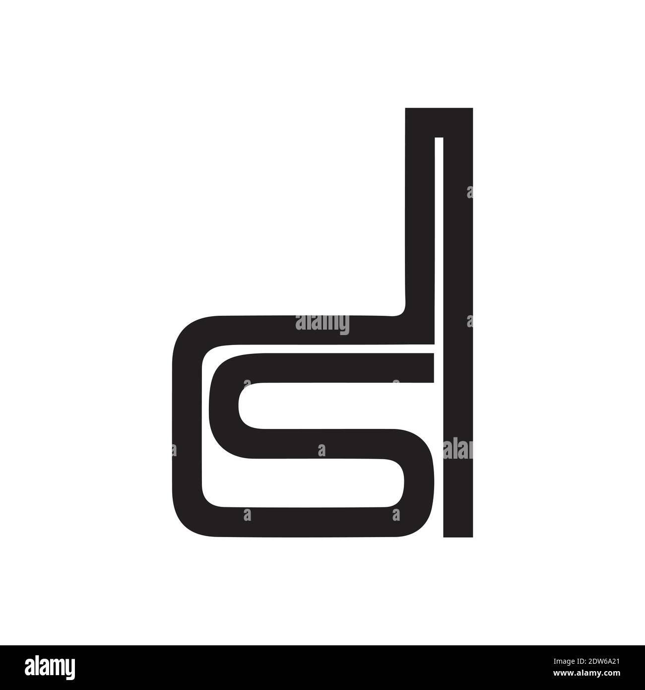 Anfangsbuchstabe ds-Logo oder sd-Logo-Vektor-Design-Vorlage Stock Vektor