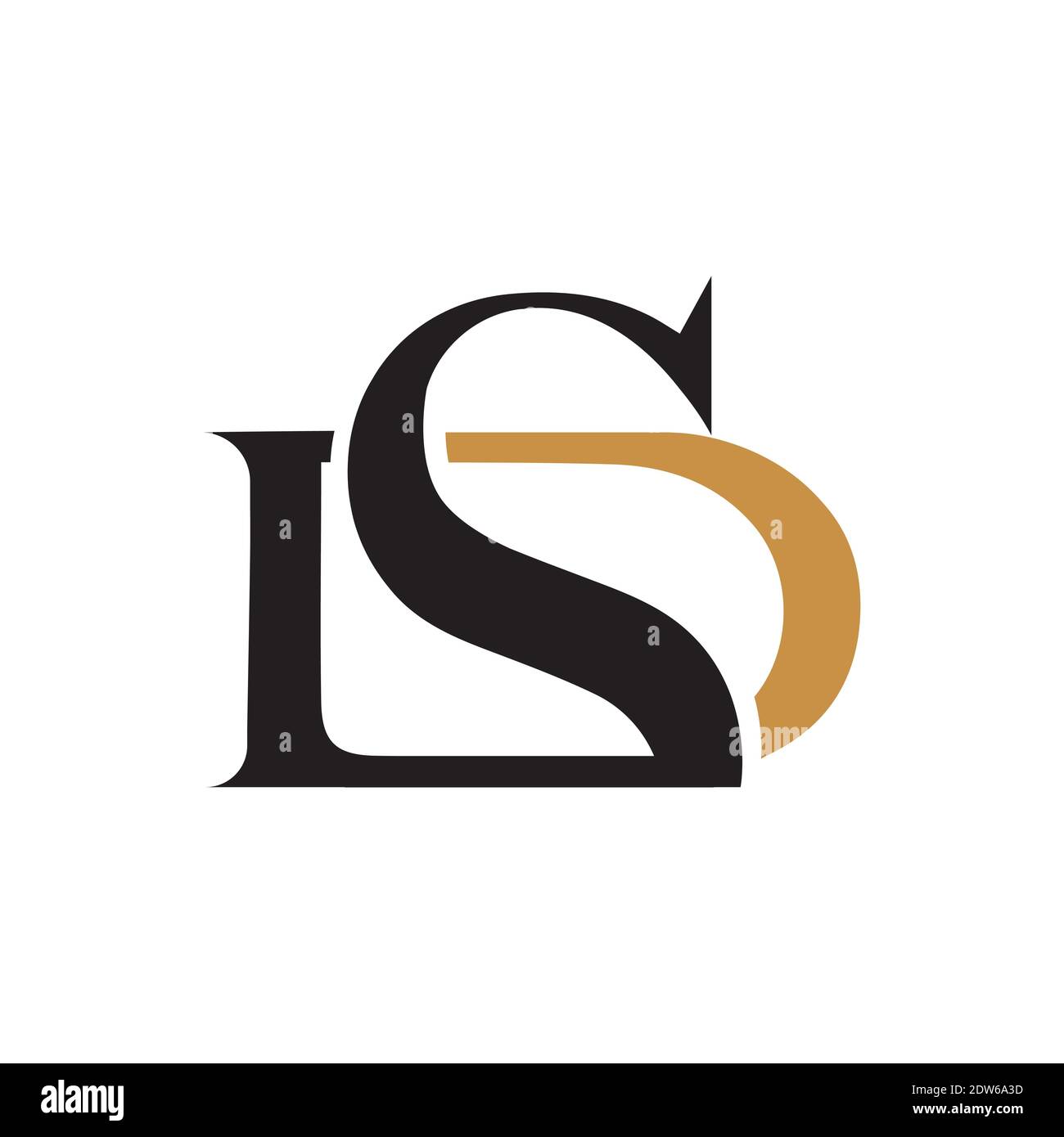 Anfangsbuchstabe ds-Logo oder sd-Logo-Vektor-Design-Vorlage Stock Vektor