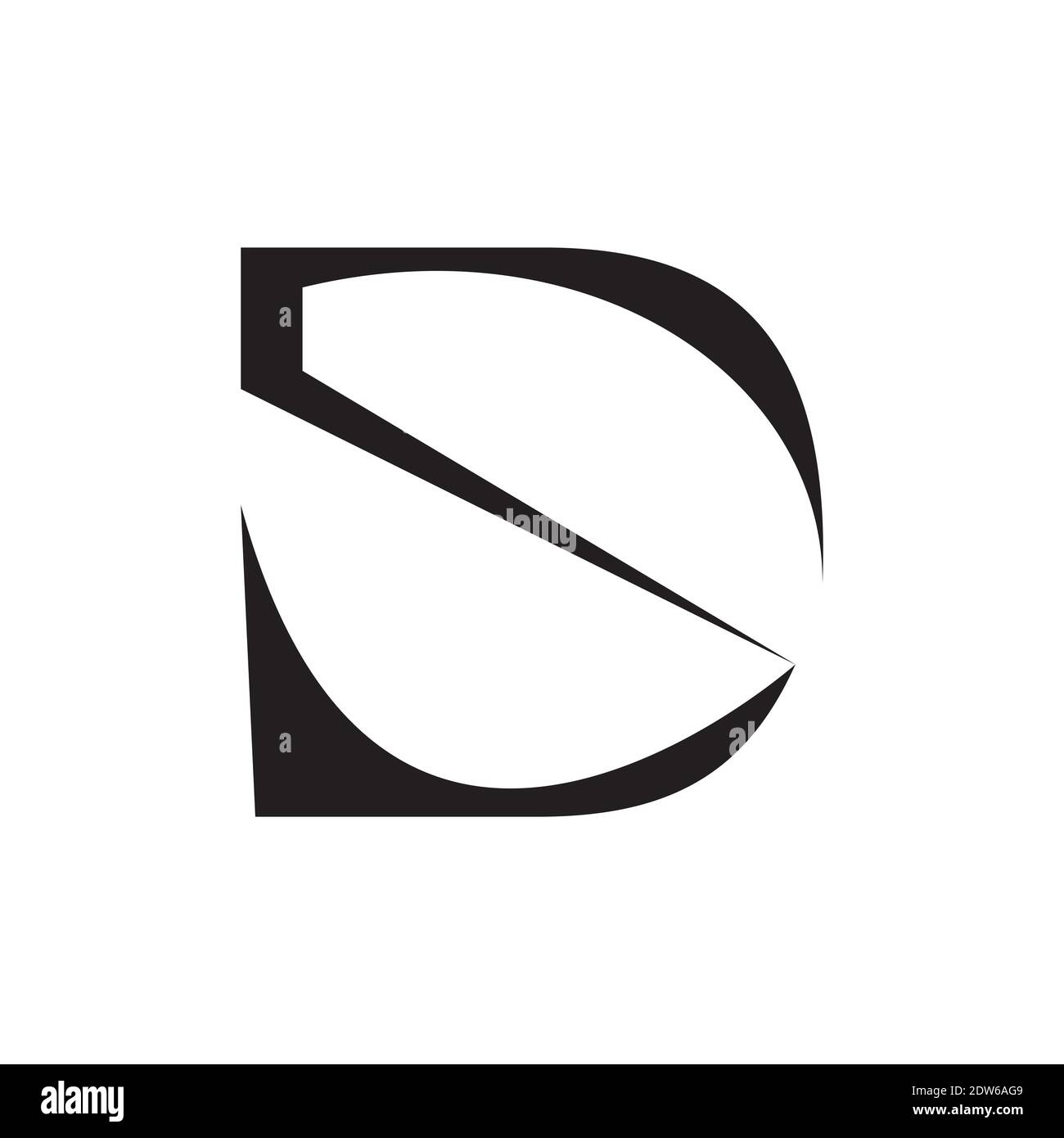 Anfangsbuchstabe ds-Logo oder sd-Logo-Vektor-Design-Vorlage Stock Vektor
