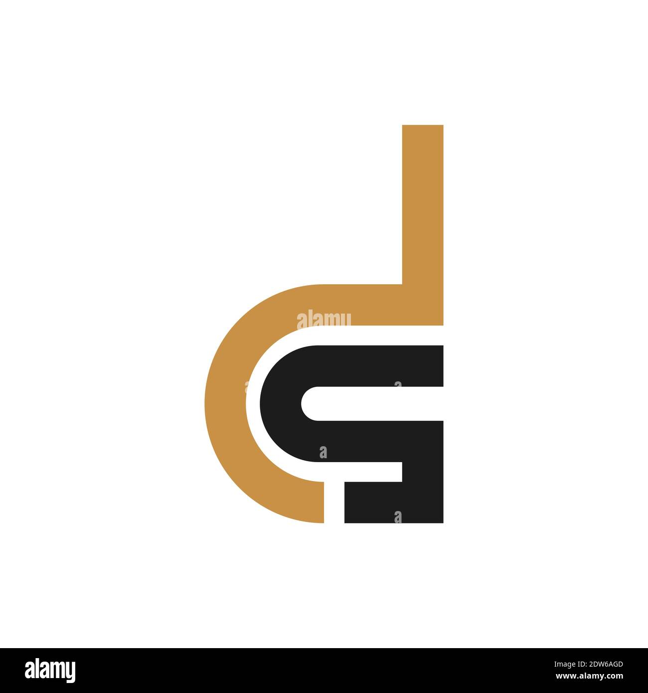 Anfangsbuchstabe ds-Logo oder sd-Logo-Vektor-Design-Vorlage Stock Vektor