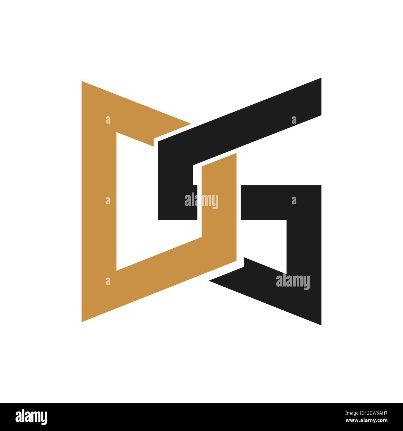 Anfangsbuchstabe ds-Logo oder sd-Logo-Vektor-Design-Vorlage Stock Vektor