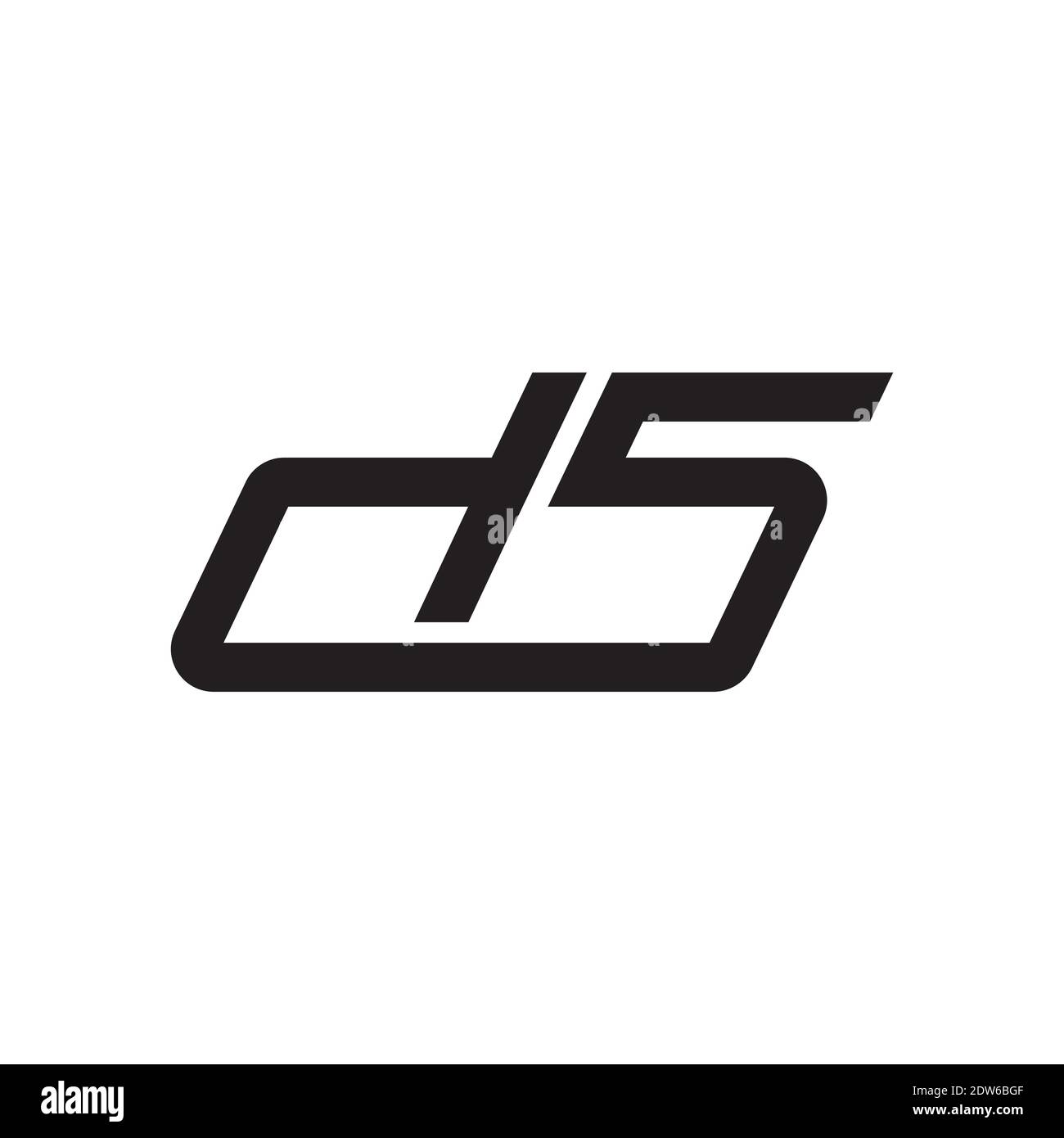 Anfangsbuchstabe ds-Logo oder sd-Logo-Vektor-Design-Vorlage Stock Vektor