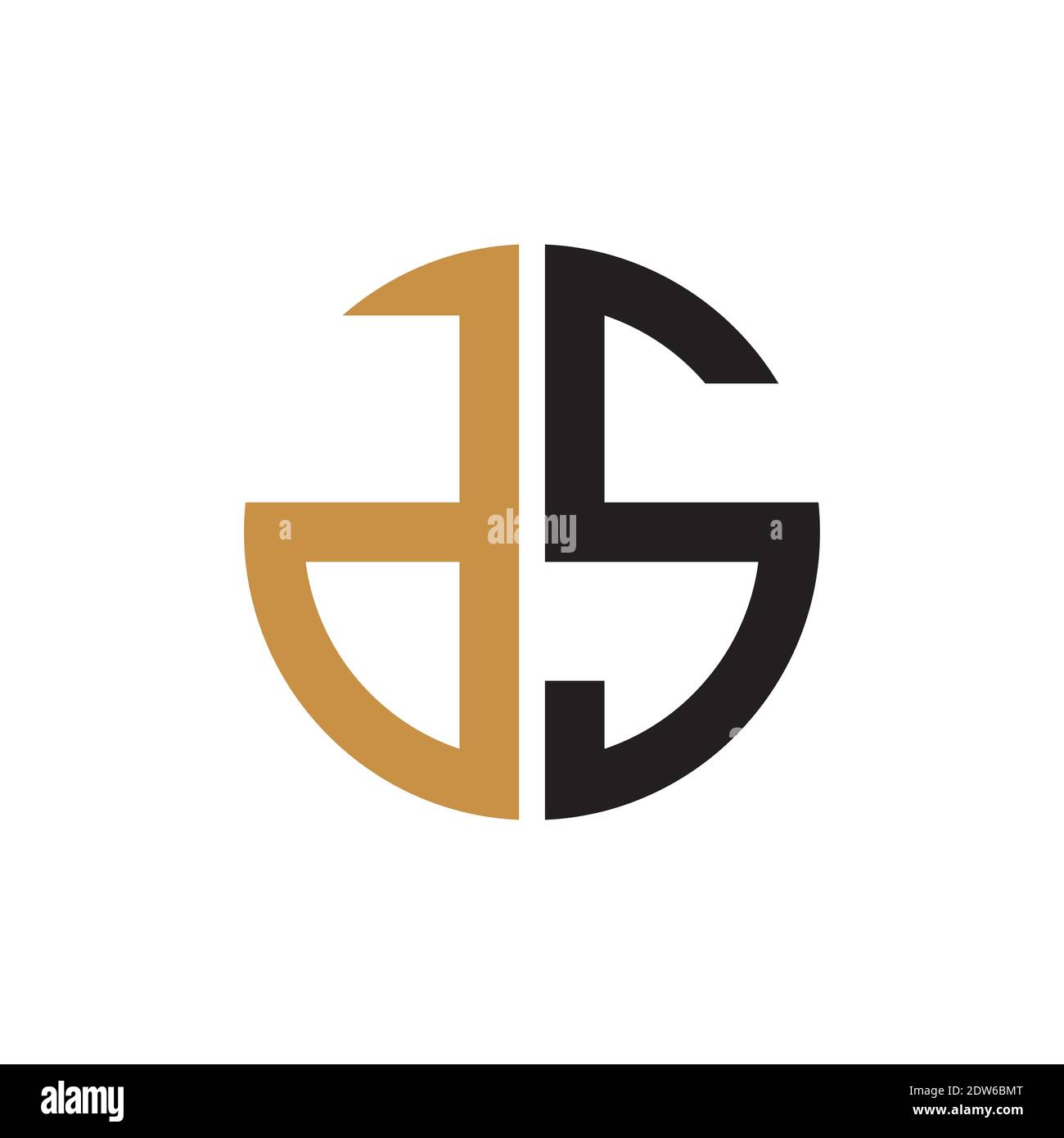 Anfangsbuchstabe ds-Logo oder sd-Logo-Vektor-Design-Vorlage Stock Vektor