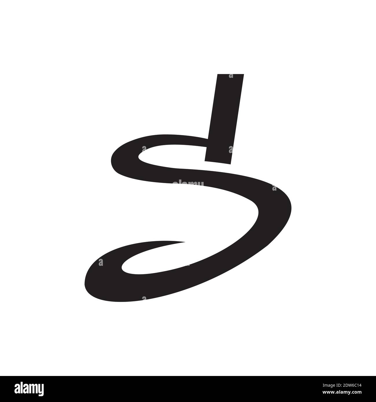 Anfangsbuchstabe ds-Logo oder sd-Logo-Vektor-Design-Vorlage Stock Vektor