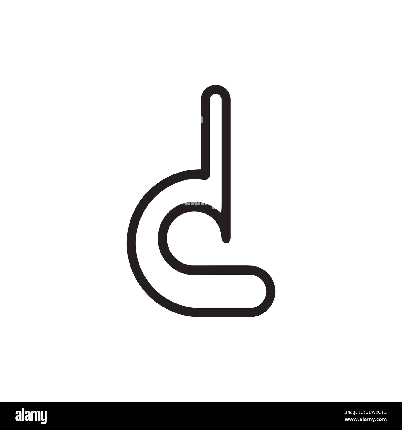 Anfangsbuchstabe ds-Logo oder sd-Logo-Vektor-Design-Vorlage Stock Vektor