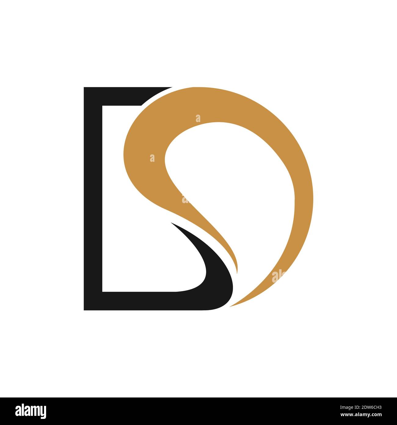 Anfangsbuchstabe ds-Logo oder sd-Logo-Vektor-Design-Vorlage Stock Vektor