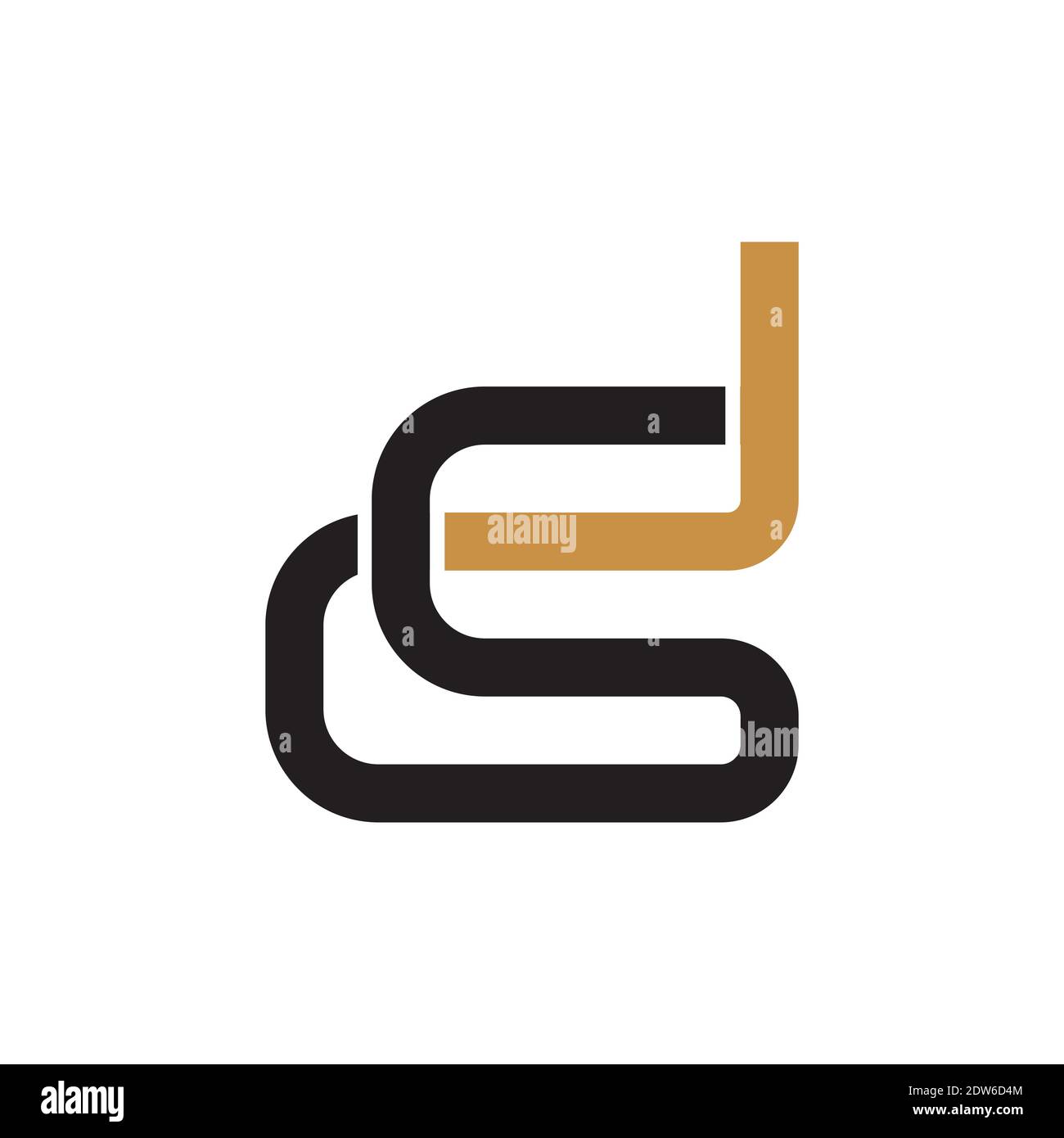 Anfangsbuchstabe ds-Logo oder sd-Logo-Vektor-Design-Vorlage Stock Vektor