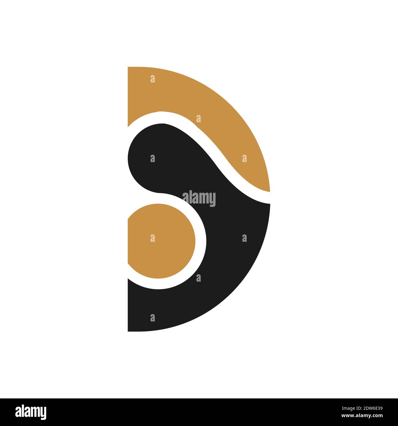 Anfangsbuchstabe ds-Logo oder sd-Logo-Vektor-Design-Vorlage Stock Vektor