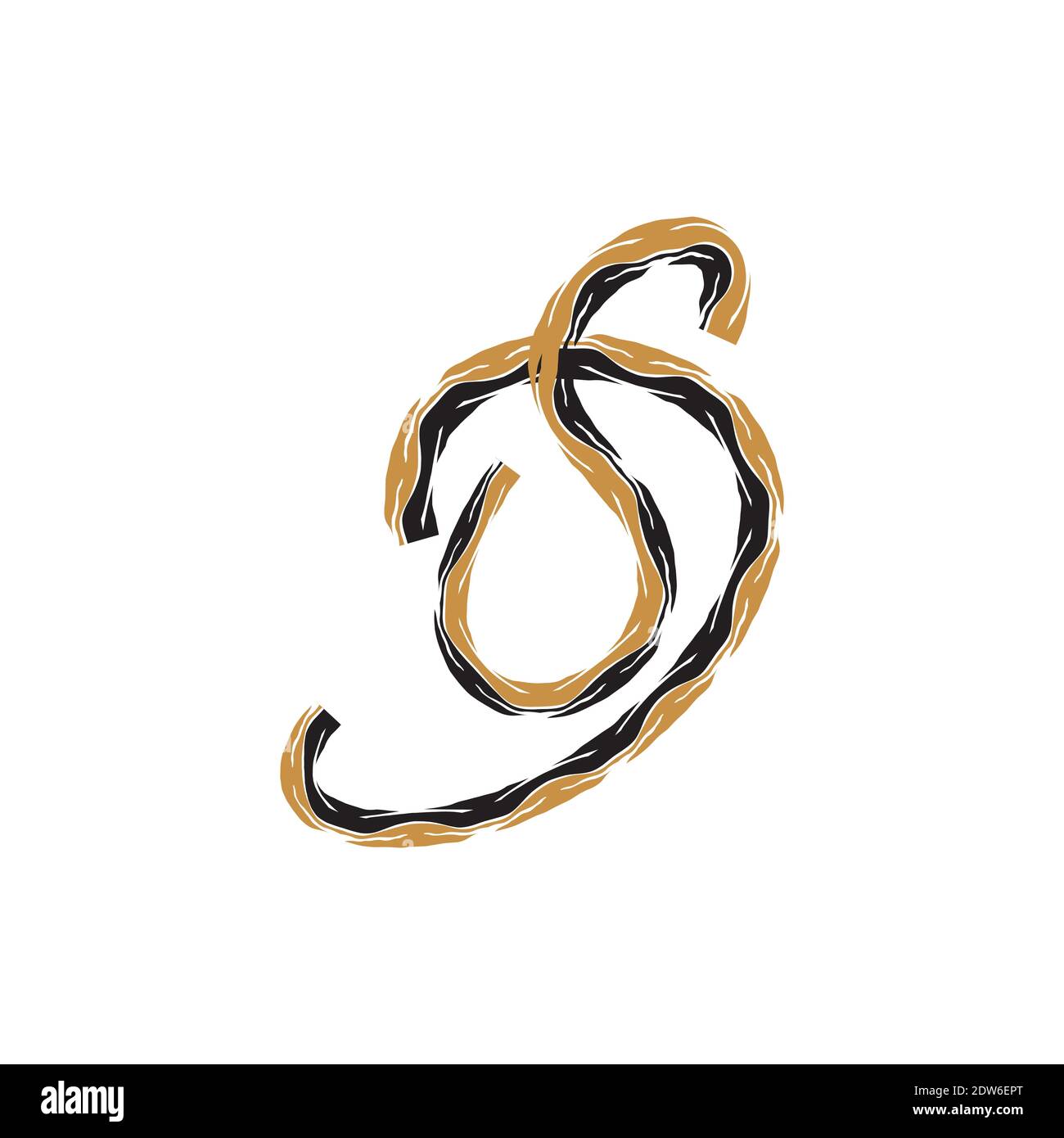 Anfangsbuchstabe ds-Logo oder sd-Logo-Vektor-Design-Vorlage Stock Vektor