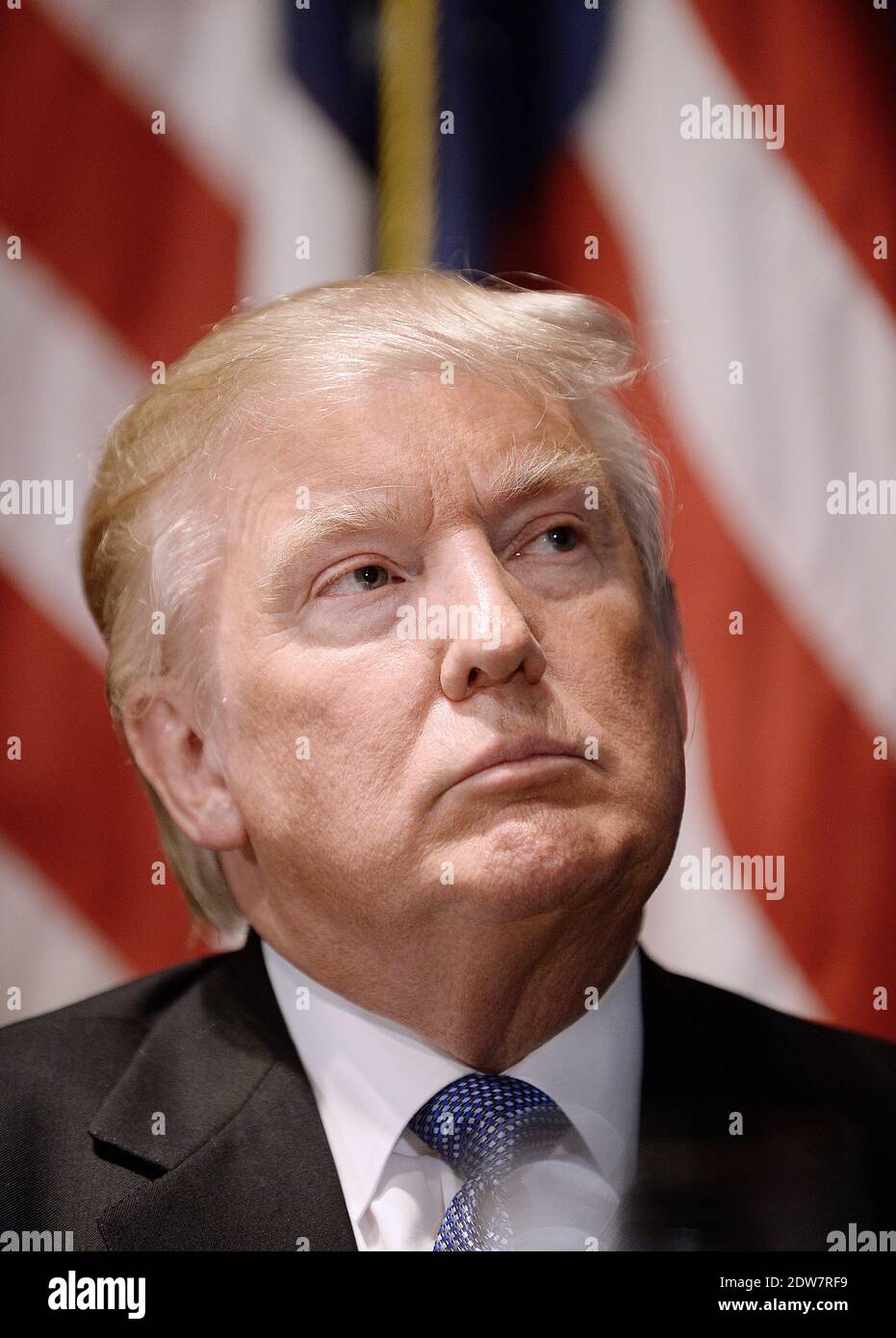 Donald Trump, Vorsitzender und Präsident der Trump-Organisation, diskutiert den Aufbau der Trump-Marke in einer Lunch-Rede des National Press Club am 27. Mai 2014 in Washington, DC, USA. Foto von Olivier Douliery/ABACAPRESS.COM Stockfoto