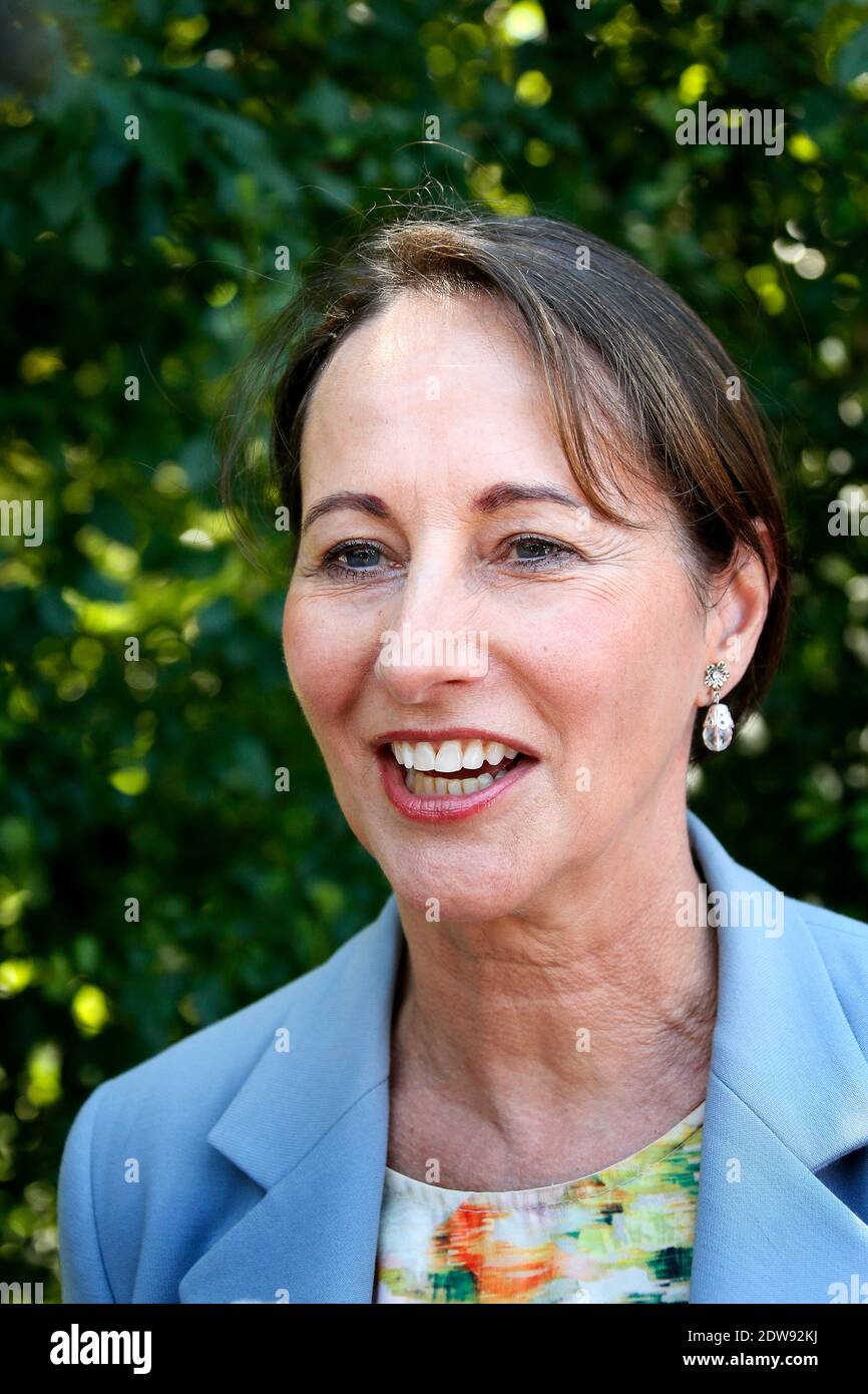 Umwelt und Energieminister Segolene Royal besucht den Teich Wildpark