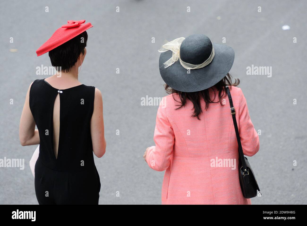 Atmosphäre während des 'Prix de Diane Longines 2014' im Hippodrome de Chantilly in Chantilly, Frankreich am 15. Juni 2014. Foto von Alban Wyters/ABACAPRESS.COM Stockfoto