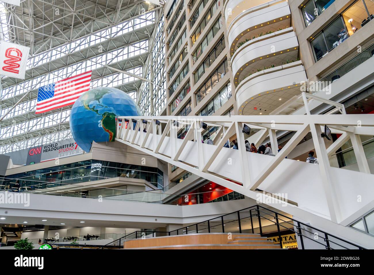 Atlanta, Georgia, USA - 17. Januar 2020: Innenansicht des CNN Center-Gebäudes in Atlanta, Georgia, USA Stockfoto