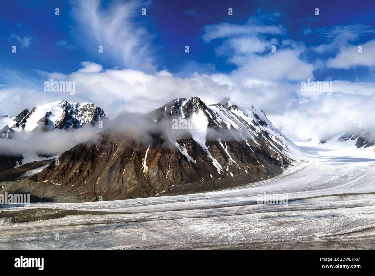 Mt Altai Tavan Bogd Stockfoto