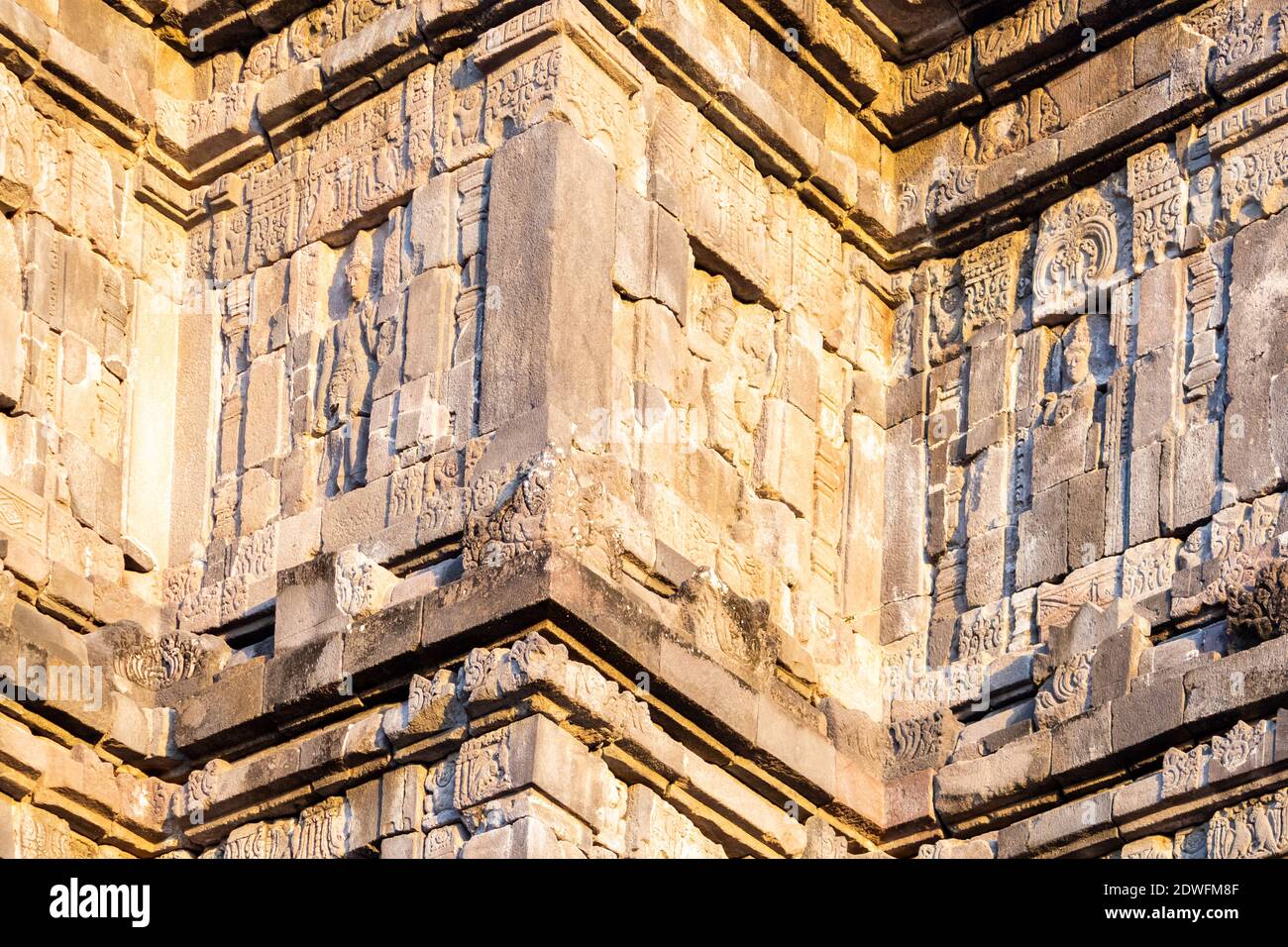Der alte Prambanan Tempel in Java, Indoenesien Stockfoto