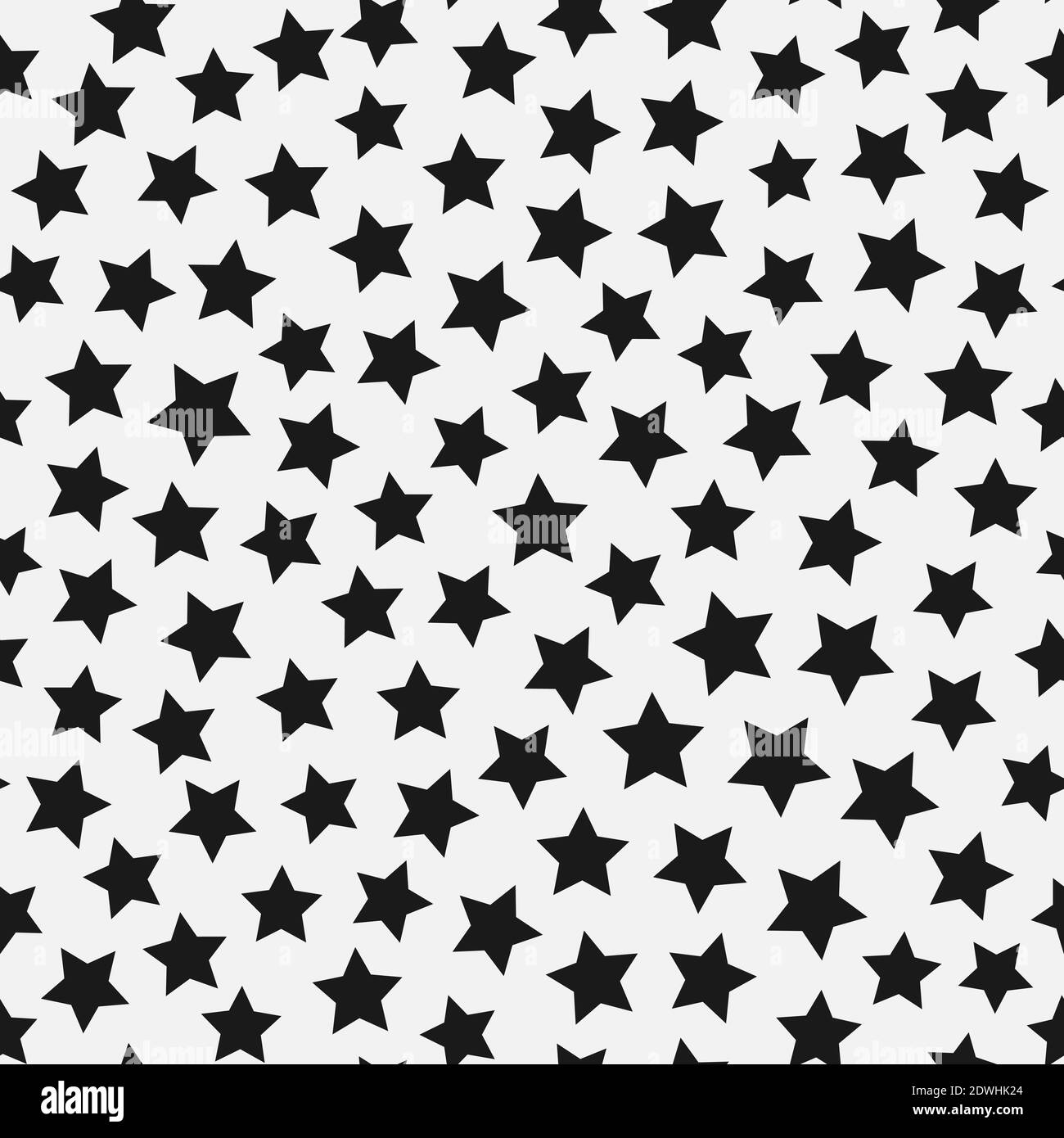 Sterne Chaos nahtlose Muster Hintergrund. Designelement für Textildruck Stock Vektor