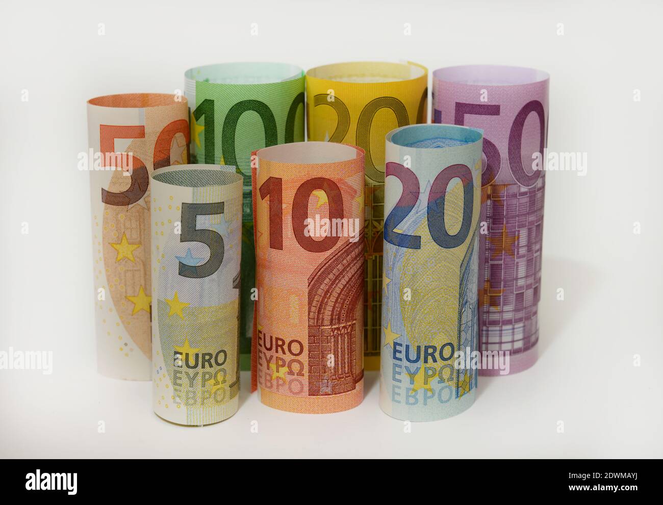 Euroscheine Stockfoto