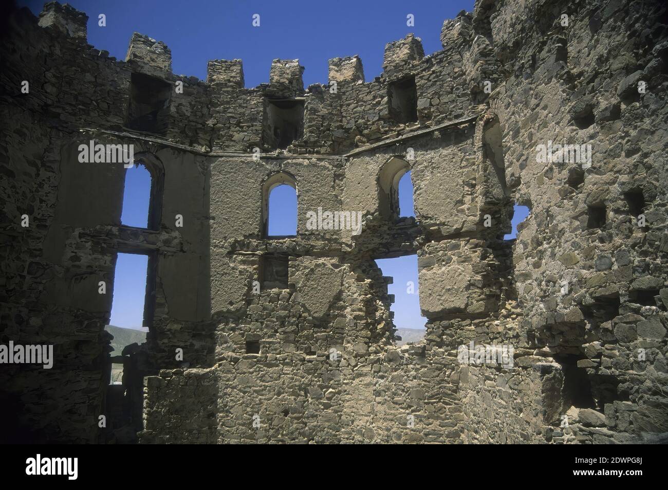 Eine horizontale Aufnahme eines antiken griechischen Hellenismus Aphrodisias, derzeit auf dem Gebiet der Türkei Stockfoto