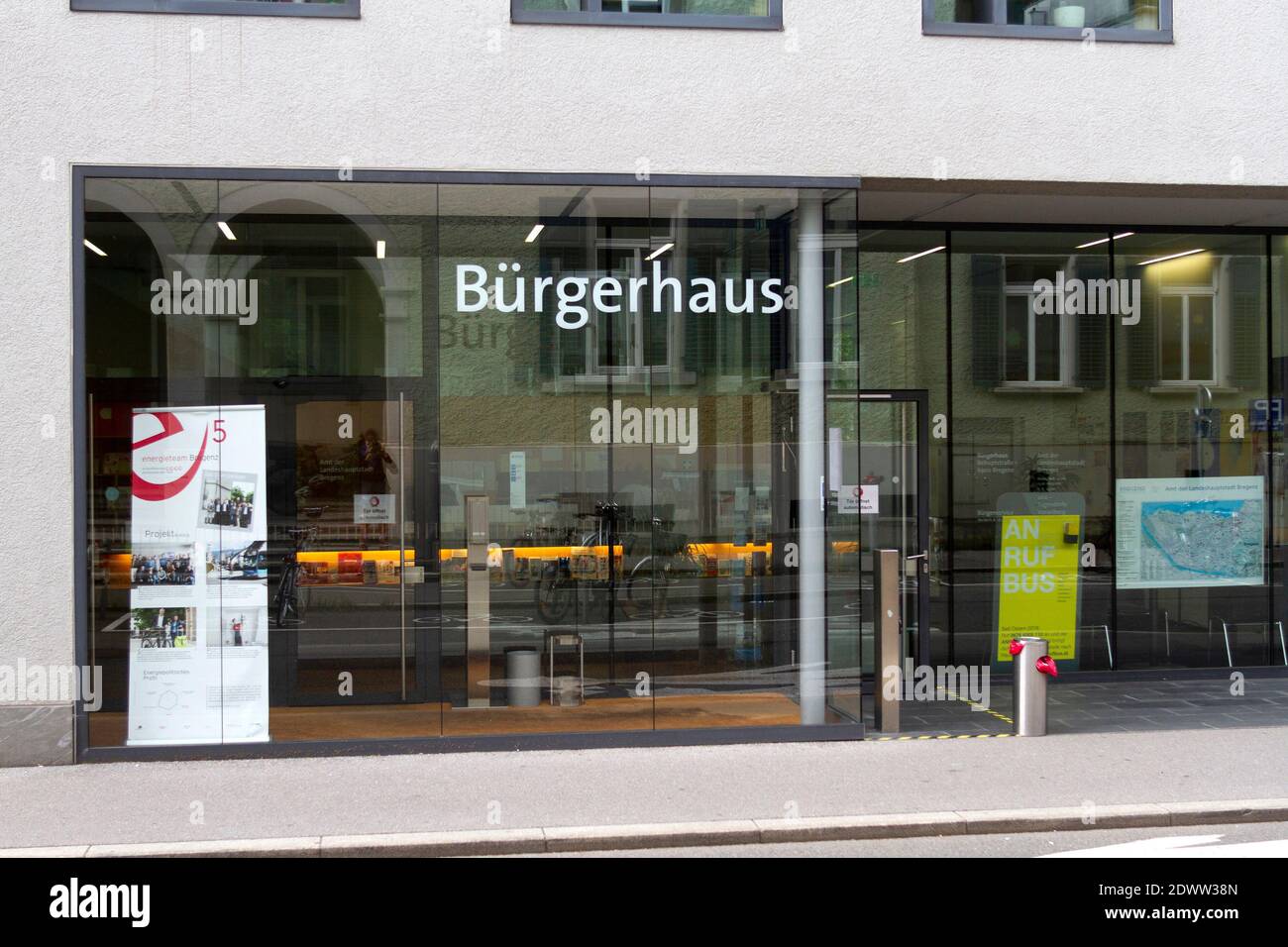 Rathaus und Bürgerhaus der Stadt Bregenz, Vorarlberg, Österreich ...