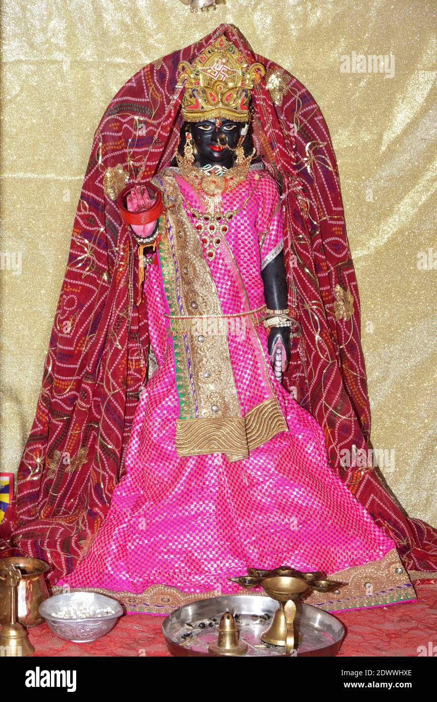 Schöne Aussicht auf Idol der Göttin Durga Stockfoto