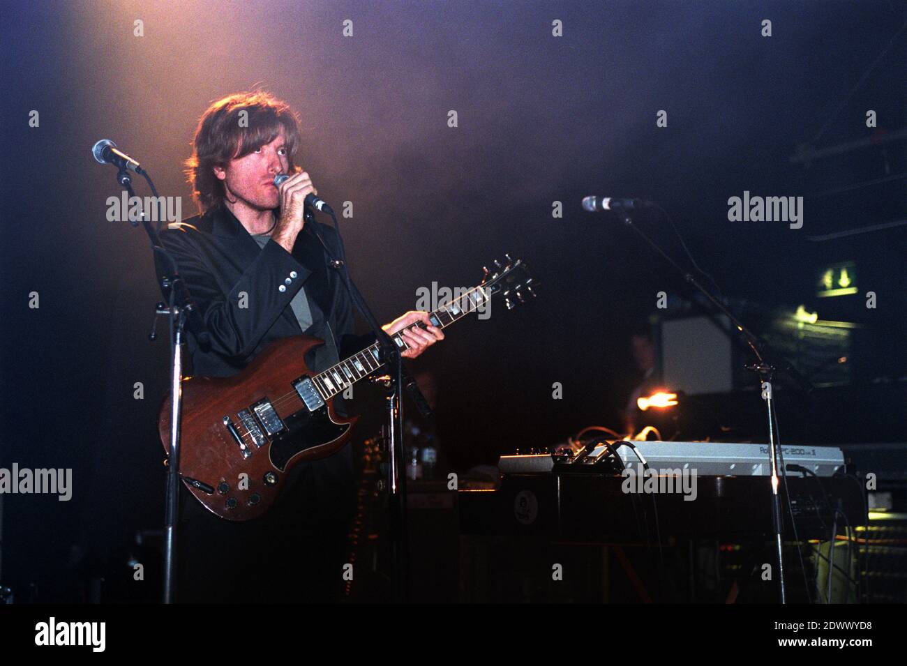 AIR im Konzert im Shepherds Bush Empire in London, Großbritannien. 25. April 2001. Stockfoto