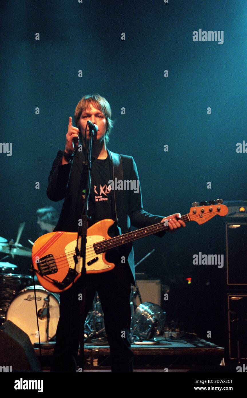 AIR im Konzert im Shepherds Bush Empire in London, Großbritannien. 25. April 2001. Stockfoto