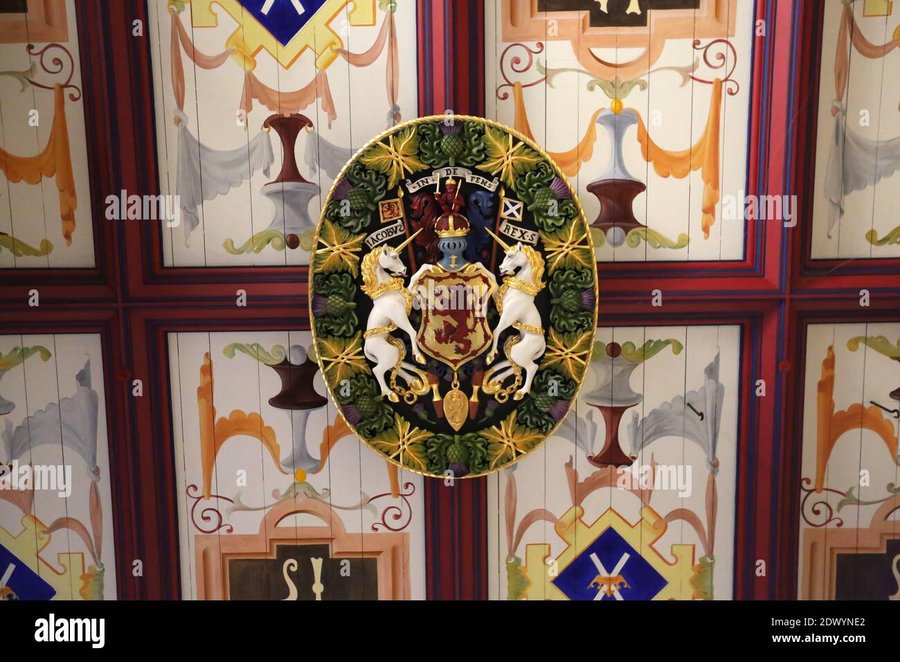 Interieur von Stirling Castle, Schottland Stockfoto