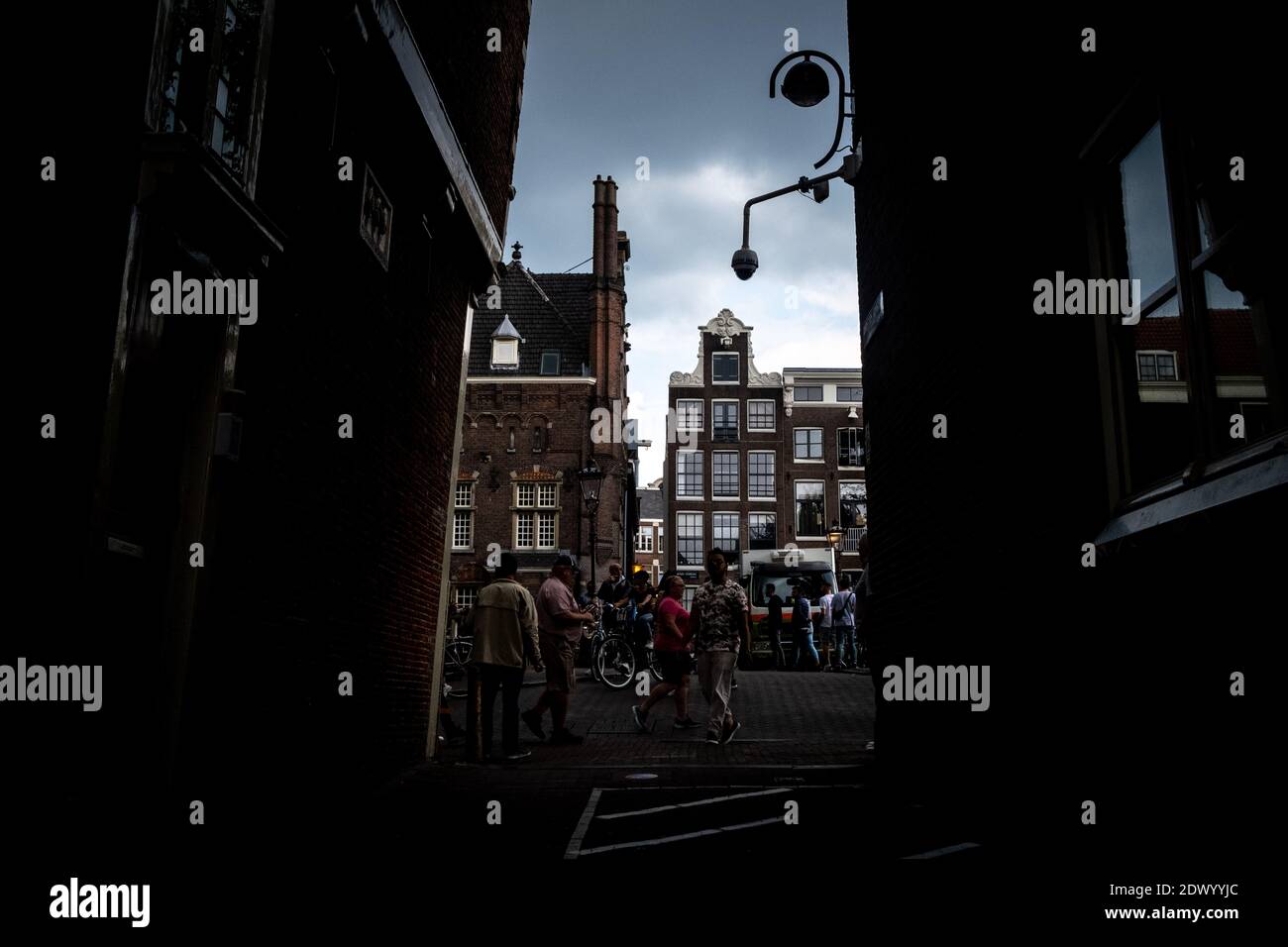 Tägliches Leben in Amsterdam. Vie quotidienne à Amsterdam. Stockfoto