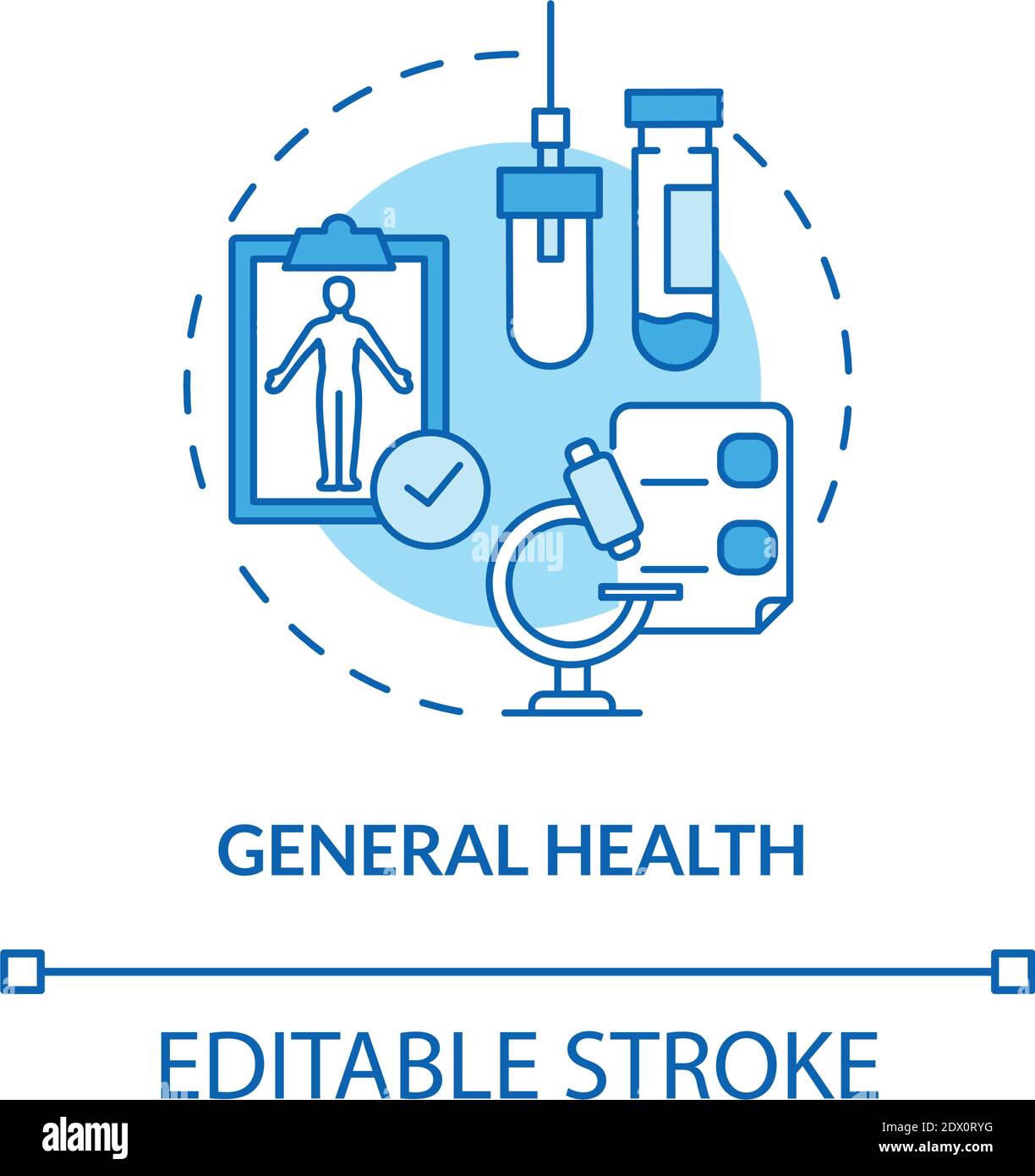 Symbol für das allgemeine Gesundheitskonzept Stock Vektor