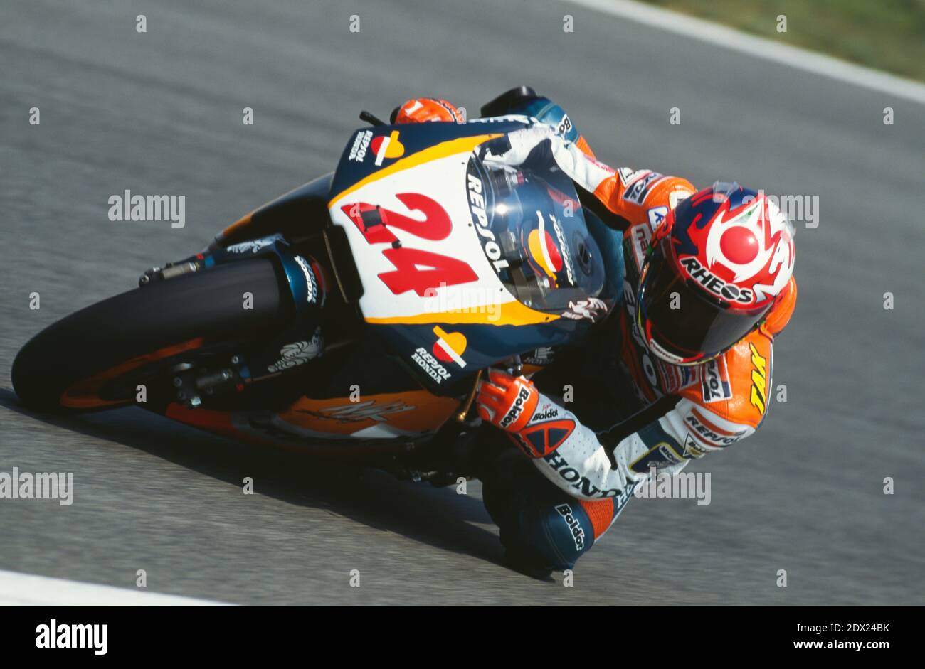 Takuma Aoki (JPN), Repsol Honda, Catalunya 500 Moto GP 1997, Barcelona Stockfoto