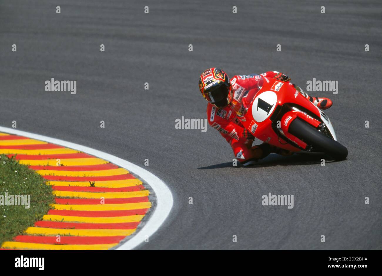 Max Biaggi (ITA), Honda NSR, 250 Italien GP 1997, Mugello Stockfoto