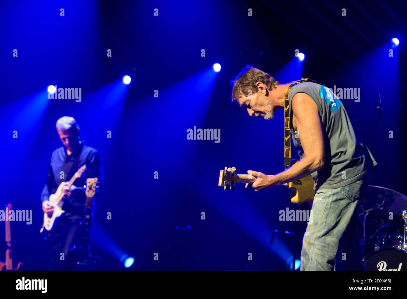 Chris Rea konzertiert am 05. Juli 2014 im Montreux Jazz Festival, Schweiz. Foto von Loona/ABACAPRESS.COM Stockfoto