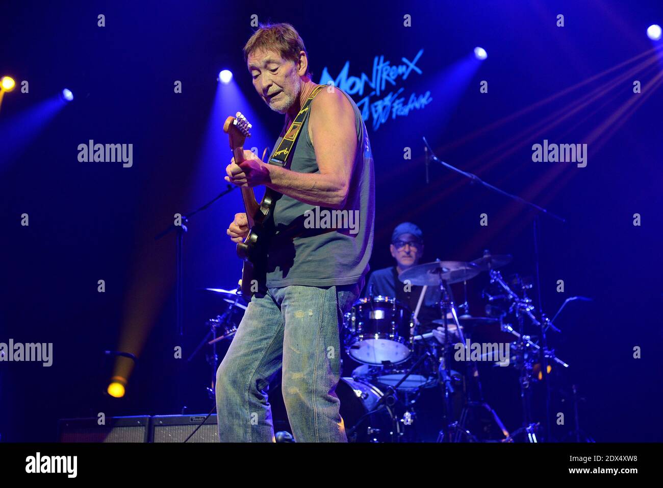 Chris Rea tritt am 5. Juli 2014 während des Montreux Jazz Destival in Montreux, Schweiz, auf. Foto von Jean-Guy Python/ABACAPRESS.COM Stockfoto