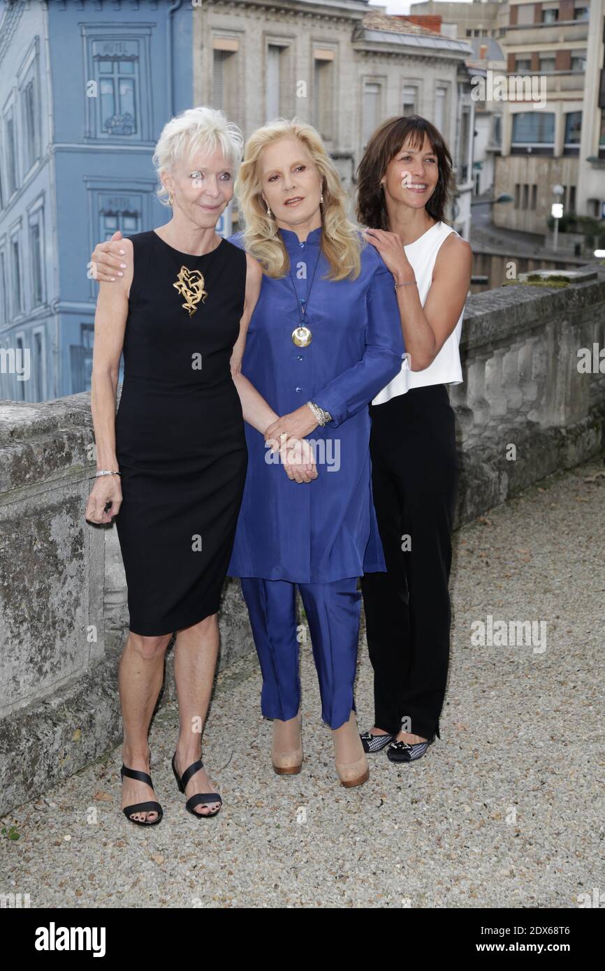 Sophie Marceau posiert für die Fotoserie 'TU veux ou tu veux pas' während des 7. Angouleme Film Festivals in Angouleme, Frankreich am 22. August 2014. Foto von Jerome DomineABACAPRESS.COM Stockfoto