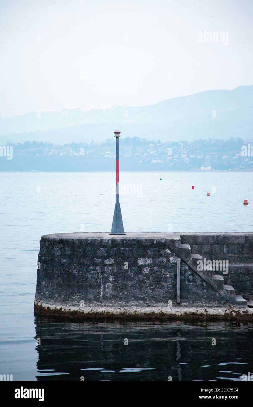 Lac du Bourget. Bourget-du-Lac Savoie Frankreich Stockfoto