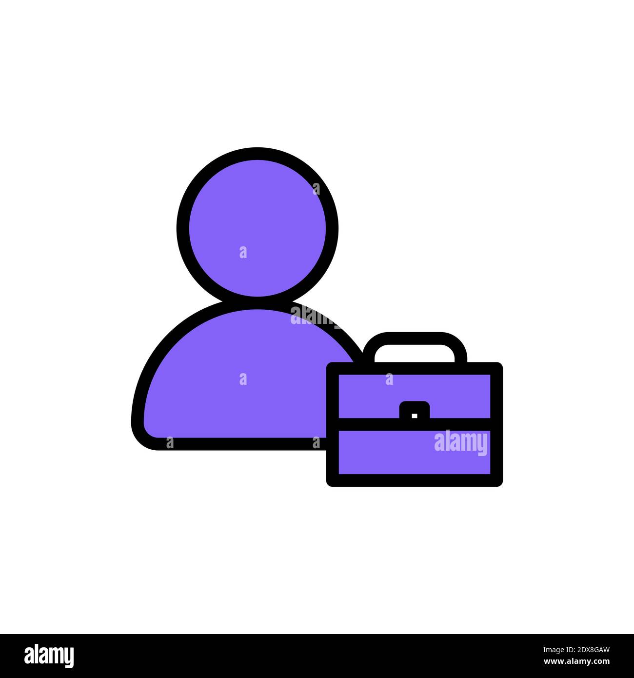 Mann und kurze Fall bunte Symbol Vektor Illustration Stock Vektor
