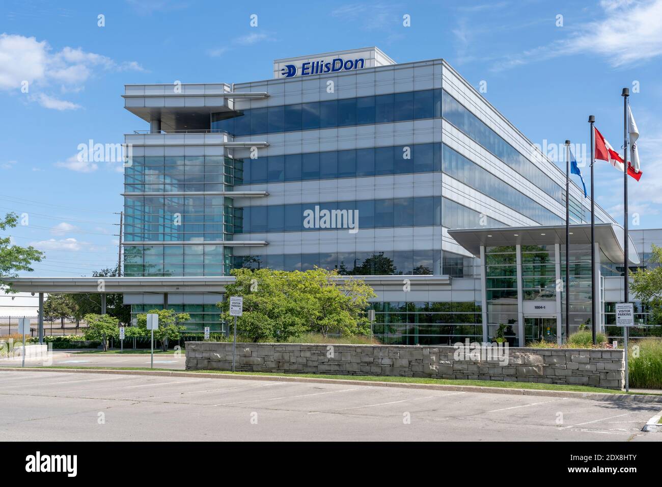 Hauptsitz von EllisDon in Mississauga, Ontario, Kanada. Stockfoto