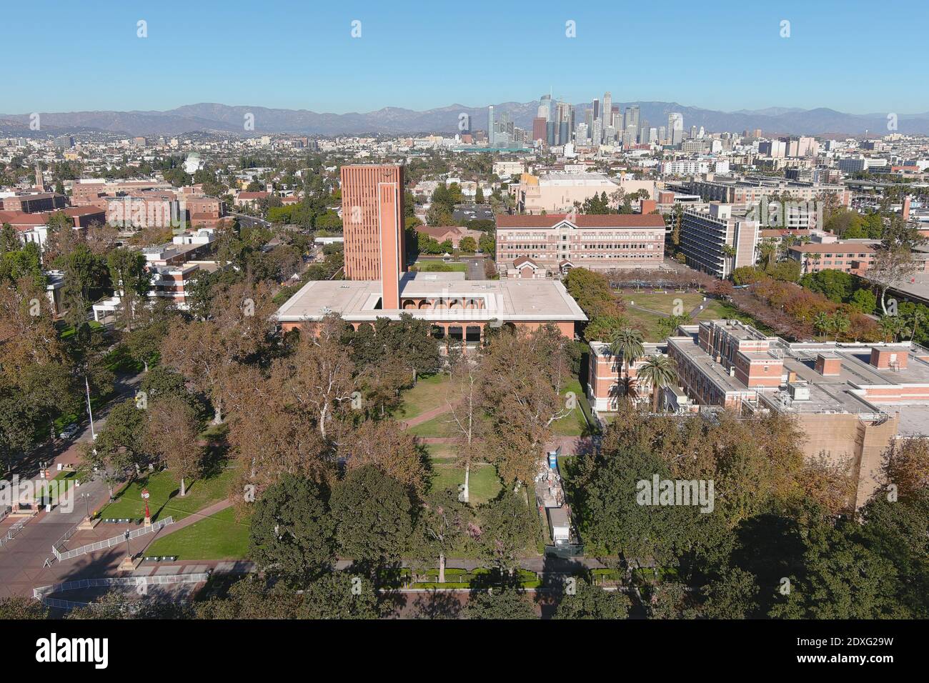 Ein Überblick über das von KleinSmid Center for International and Public Affairs auf dem Campus der University of Southern California, Montag, 2. Dezember Stockfoto