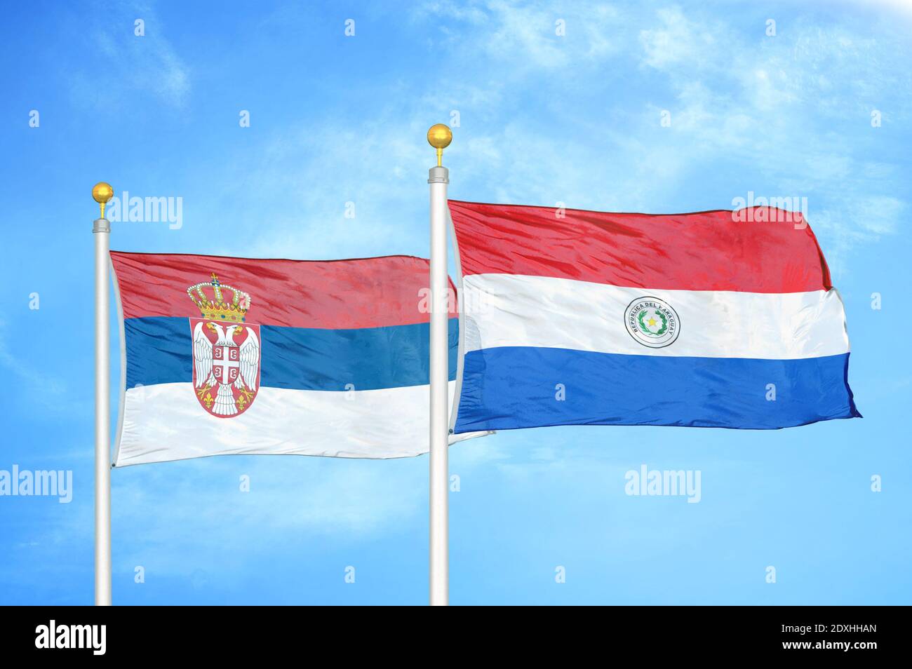 Paraguay serbien flagge -Fotos und -Bildmaterial in hoher