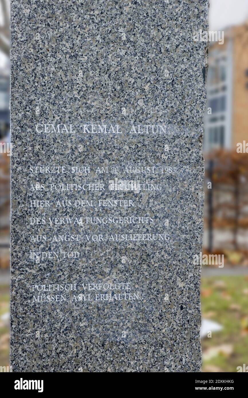 Cemal Kemal Altun, Gedenkstein, Berlin Stockfoto