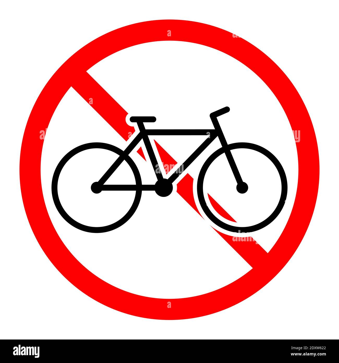 Fahrrad Verbotszeichen Stock-Vektorgrafiken kaufen - Alamy